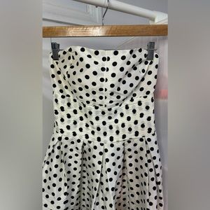 Strapless Poka Dot Dress